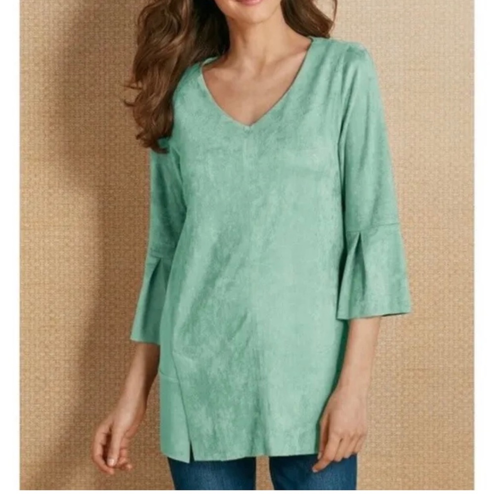 Women’s pull on top by soft surrounding light minty green size large